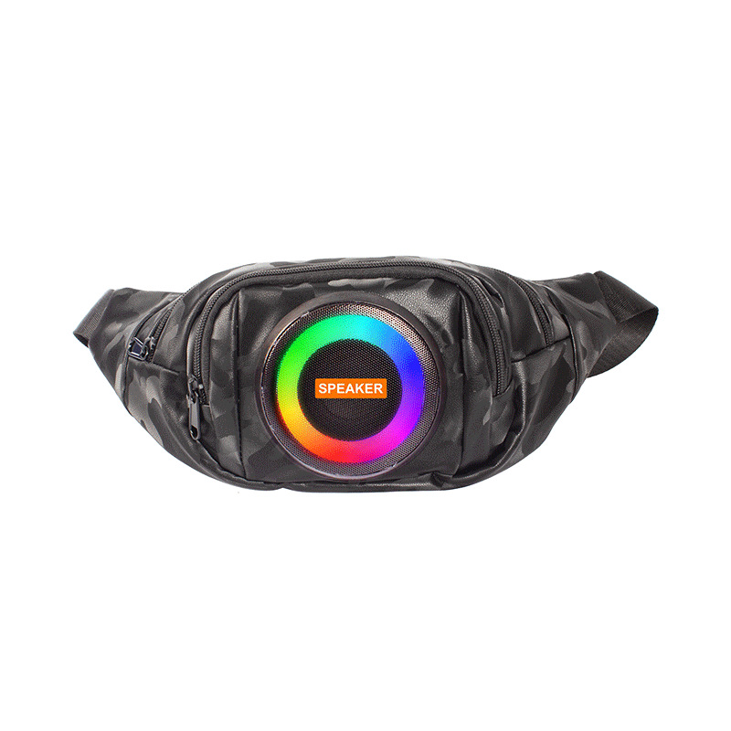 Outdoor Backpack Bluetooth Speaker Large Capacity Rechargeable Waterproof Power Bank for Hiking Cycling traval speaker bag: SKY BLUE