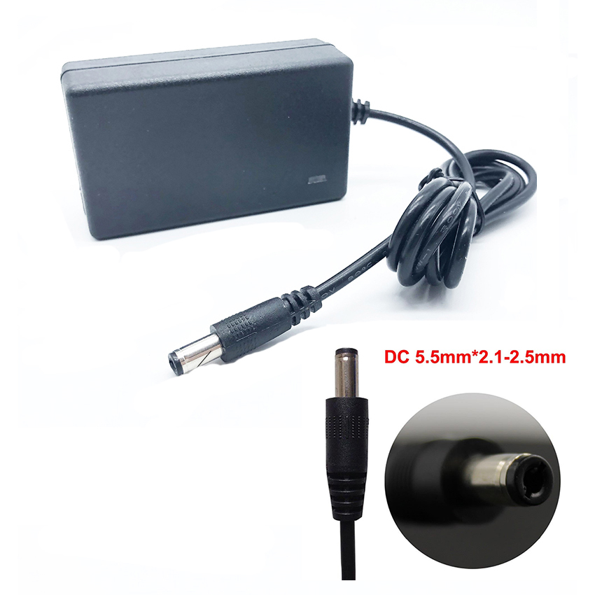 8.4V 12.6V 16.8V 2A 21V 25.2V 1A 18650 Lithium Battery Charger DC 5.5MM*2.1-2.5MM 110-220V Lithium Li-ion Battery Wall Charger