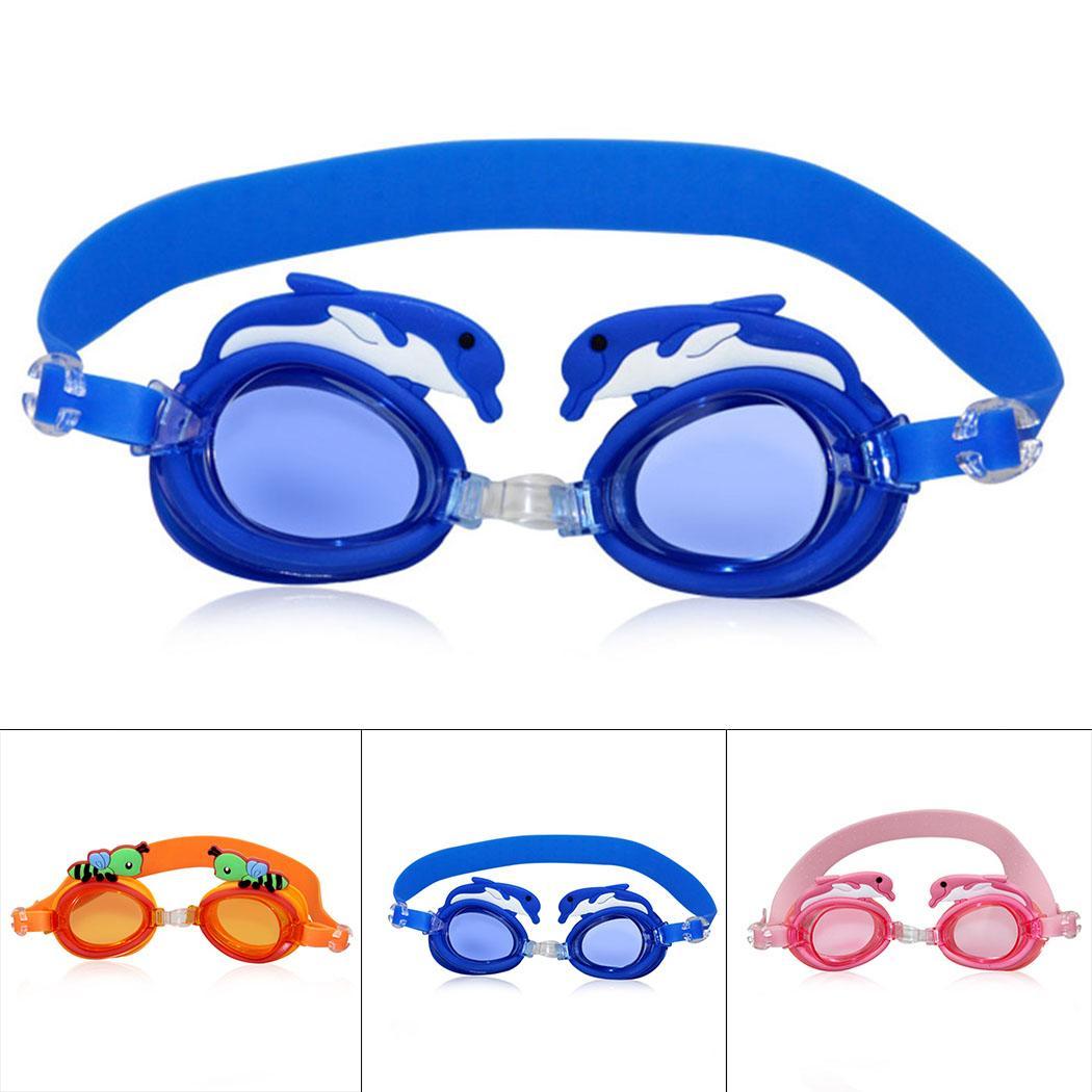 Niños Linda forma Animal impermeable suave 3-8 años de edad Anti-niebla, gafas de natación Anti-niebla a prueba de agua
