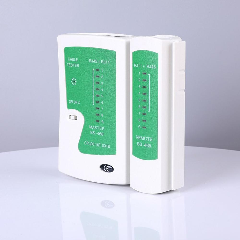 Network Cable Tester Test Cat5 Utp Ethernet Tool Cat5 6 Rj11 8P Portable Network Cable Tester Dual-purpose Tester