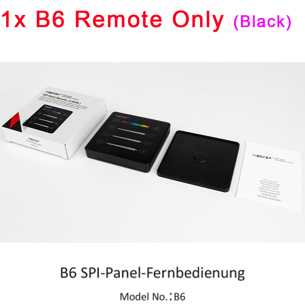 MiBoxer SPI LED Regler SPIR3 SPIR3-M 3in1 Einfarbig + RGB + RGBW für Pixel Streifen WS2812 TM1812 mit RF B6 C6 Tafel Fernbedienung: WATHET