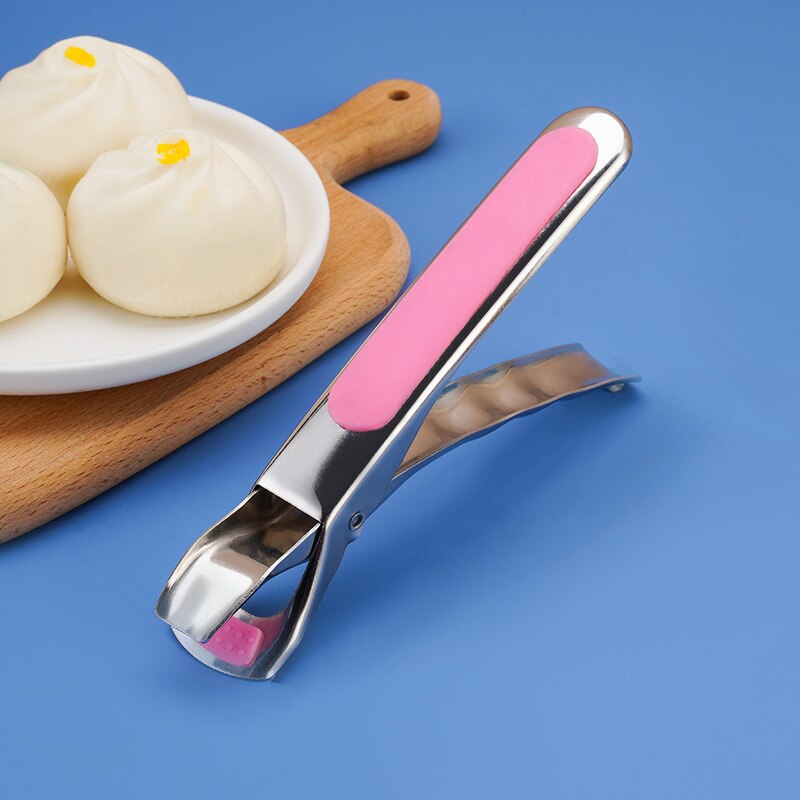 Stainless Steel Anti Scalding Clip Silica Gel Convenient Tray Lifting Device Household Kitchen Gadget Bowl Holder ZB788: color 6