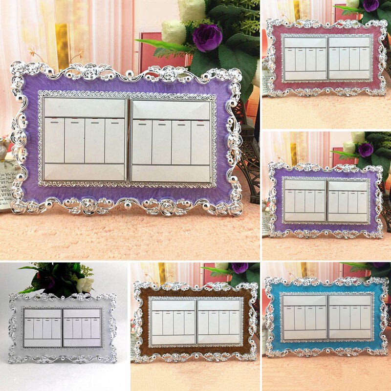 Resin Double Light Switch Surround Socket Finger Plate Panel Cover Decor 669
