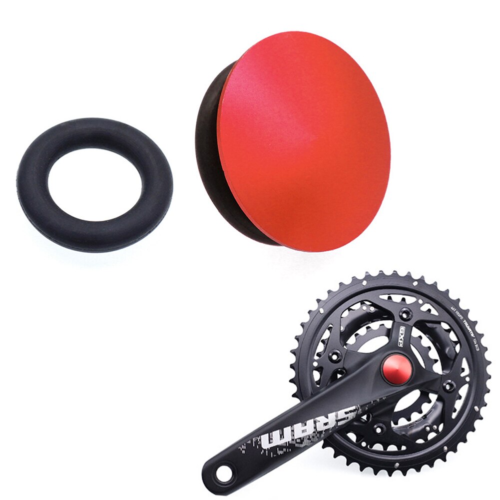 Tapón a prueba de polvo para manivela de bicicleta, cubiertas huecas para bielas, tapa de rueda de cadena Compatible con disco de 21-23mm de diámetro interior