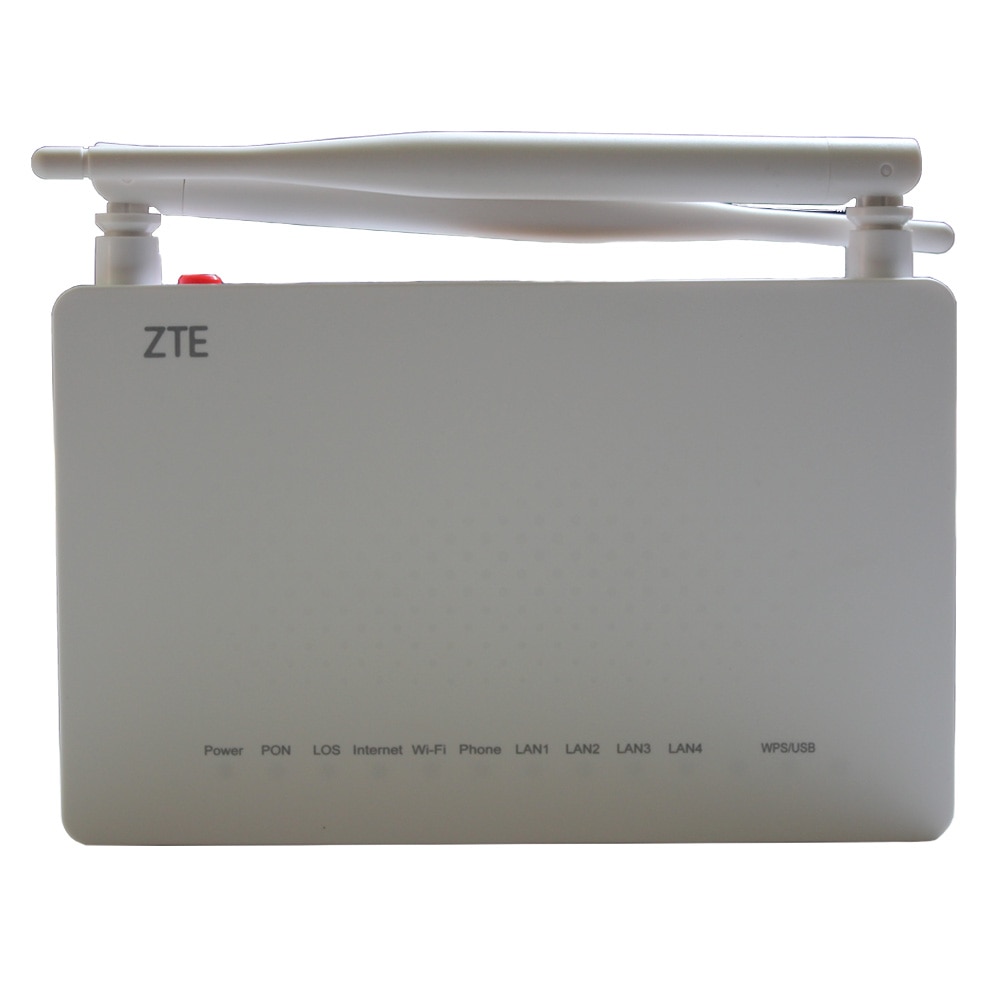 Terminal de fibra ótica sip ftth, terminal original zte zxa10 f660 v8 gpon onu 1ge + 3fe + 1 potes + wifi, firmware inglês