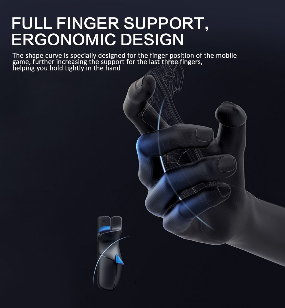 FLYDIGI Shadow Stinger FPS gachette Mobile manette de jeux sans fil réponse rapide pour IOS Android majeur gauche et droite