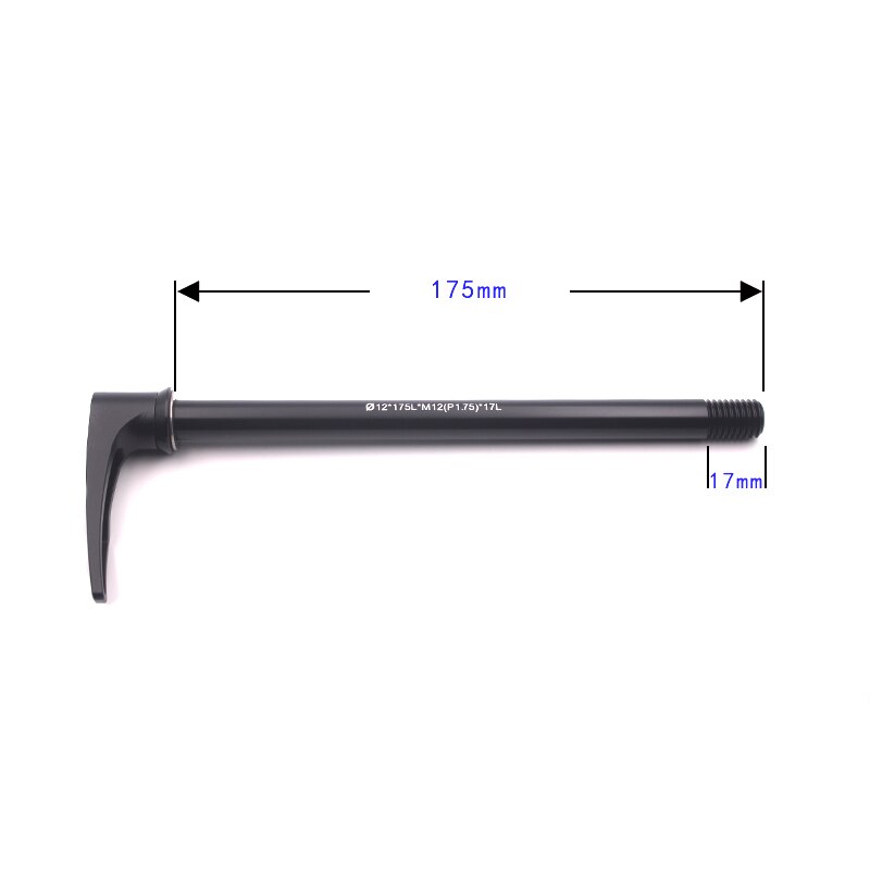 -sælger mountainbike aluminium thru aixs bagnav quick release stang 142/148*12mm roterende lås cylinder aksel  qr 175mm længde