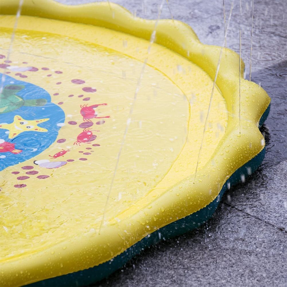 Baby Summer Outdoor Water Spray Mat Sprinkle and Splash Play Mat 67 in-Diameter Sprinkle Beach Fun Water Mat Toy for Children