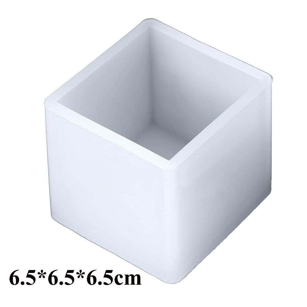 Super stor gjennomsiktig pyramide silikonform for diy krystallharpiksform hjemmedekorasjon bordform for harpiks: 65 x 65 mm