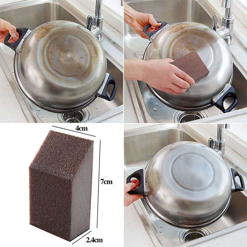 Kitchen Accessories Strong Decontamination Bath Brush Sponge Tiles Brush Kitchen Cleaning Tools Home Gadgets Kitchen Utensils: Small 2PC