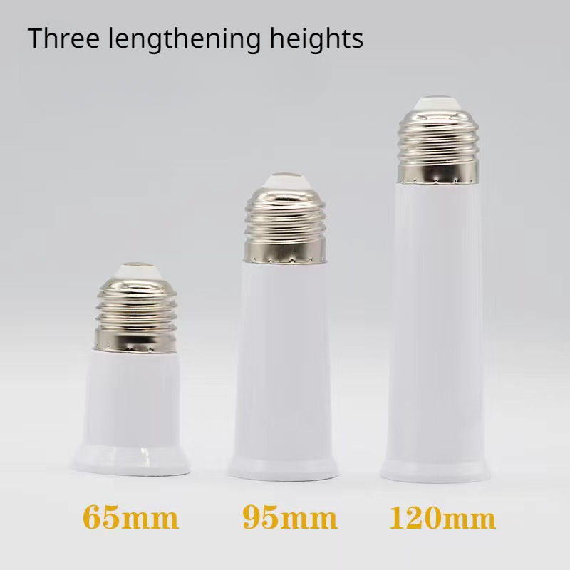65Mm 95Mm 120Mm E27 Tot E27 Extender Lamphouder Basislamp Verlengstuk Adapter Led Licht Adapter Converter