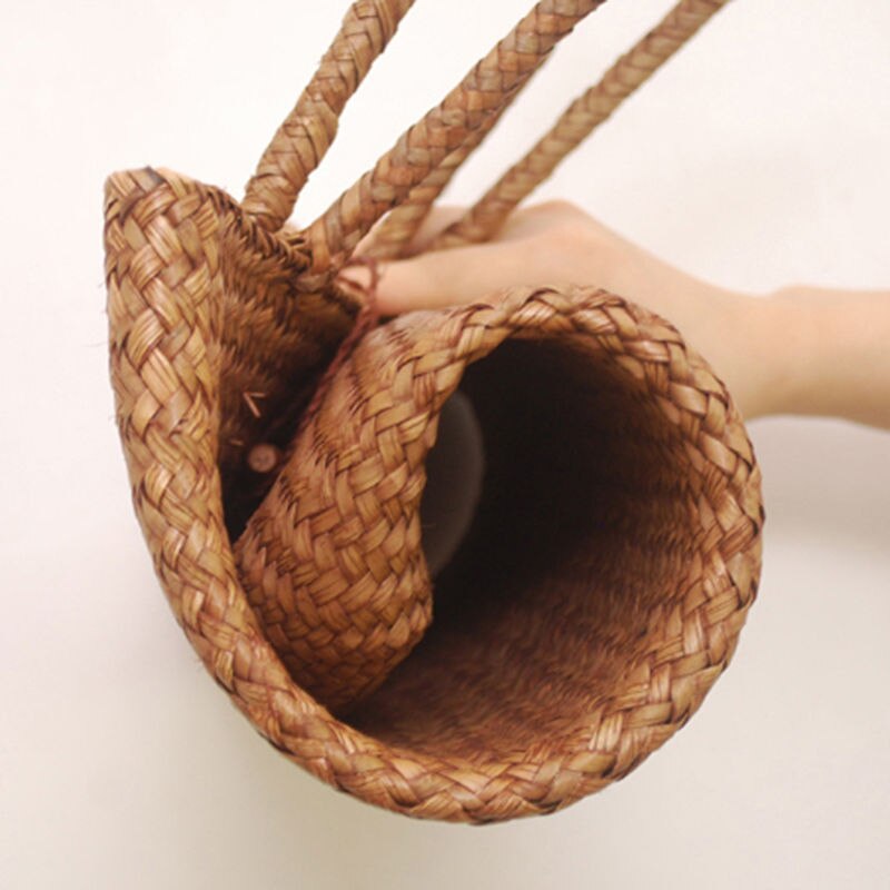 Vrouwen Strozak Geweven Handtas Portemonnee Crossbody Boho Strand Zomer Zakken