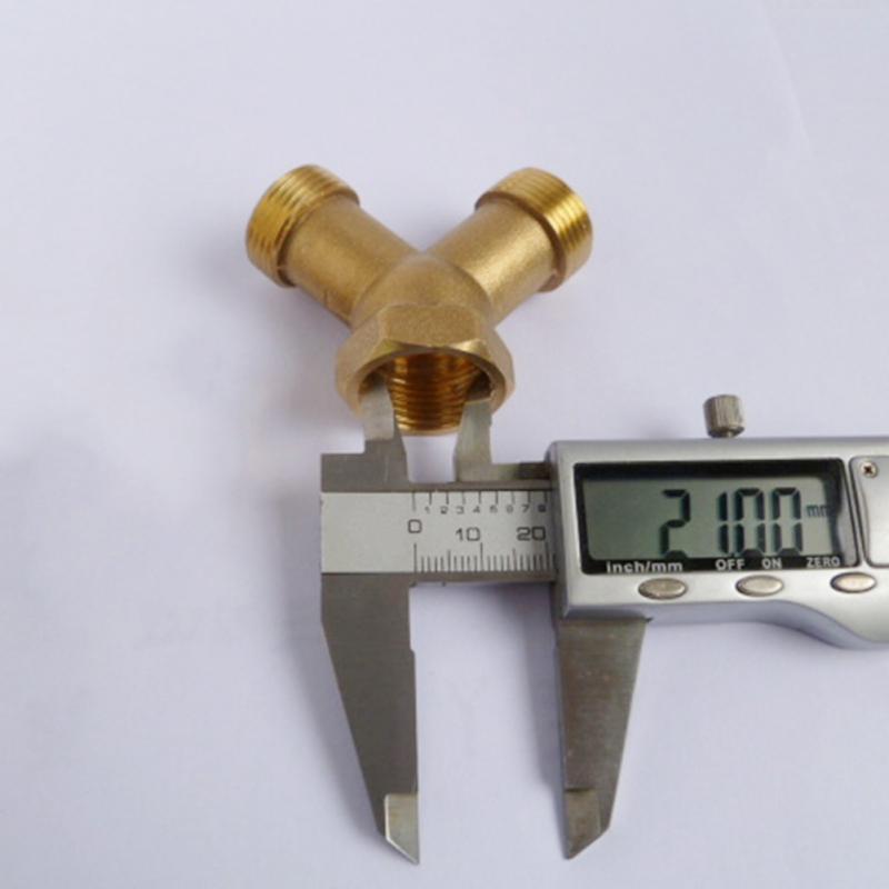 Splitter Swivel Hose Washing Machine Brass Connector Y Piece Joiner Union