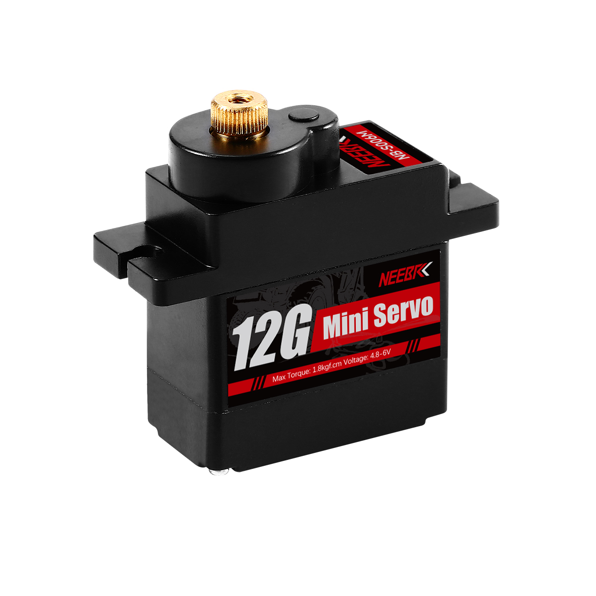 NEEBRC 2g 4,3g 5g 8g 12g Mini engranaje de plástico/Metal Servo Digital Motor impermeable para coche RC avión de ala fija helicóptero Robot juguete: Azul