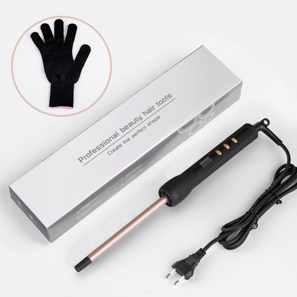 100-240V Curling Iron Hair Waver Pear Flower Cone Ceramic Curling Wand Roller Thin Hair Curler Beauty Salon Styling Tool