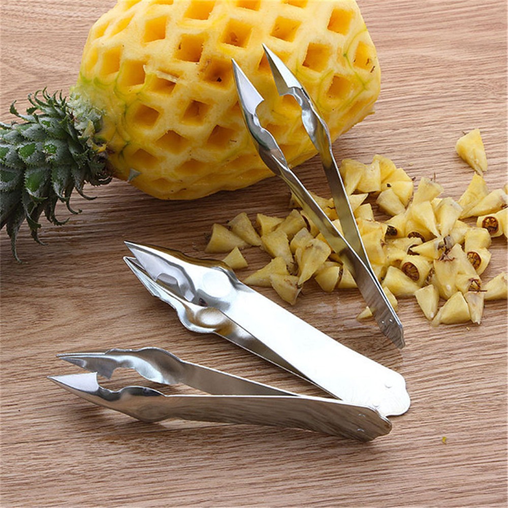 Rvs keukengereedschap gereedschap ananas snijder eye zaad remover peeler slicer fruit core pincet thuis praktische