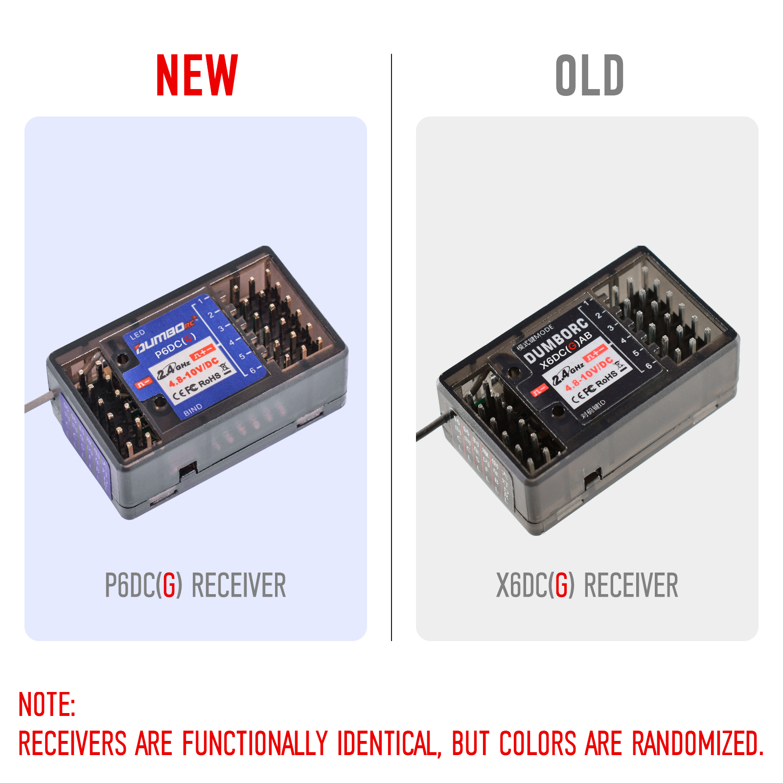 RC Servo DUMBORC X6F/X6FG/X6DC/X6DCG 2.4G 6CH Radio Control Systeem Ontvanger voor X4 X5 X6 X6P Zender RC Auto Boot: Bordeaux