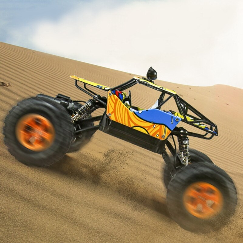 1/16 2.4Ghz Alloy Body Shell Rock Crawler 4Wd Double Motors Off-Road Remote Control Rc Buggy Bigfoot Climbing Car Vehicle Toys