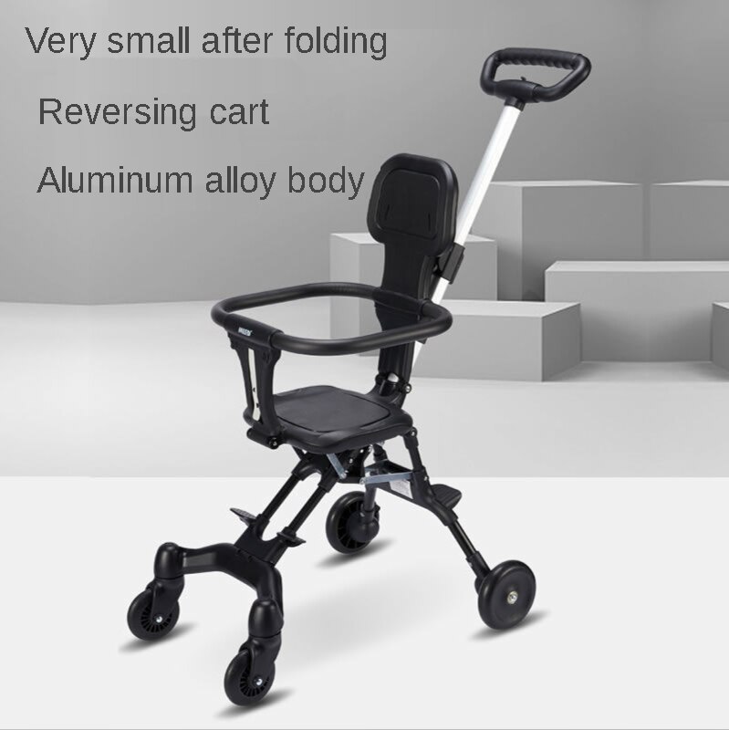 Baby Stroller, Two-way Seat, Foldable, Lightweight, Four-wheel Stroller, on Behalf Of
