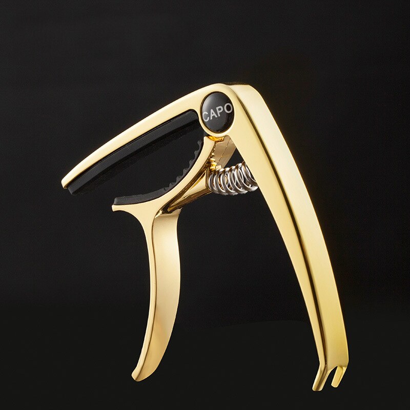 Capodastre de guitare électrique acoustique en métal de , accessoire en alliage de Zinc, mandoline, Ukulele: Gold