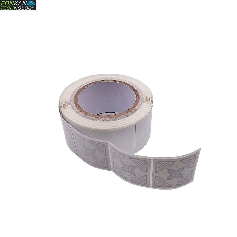 EPC C1G2 UHF RFID H47 label J41 wet inlay 9662 white label Sticker Tag with M4/H3/R6 chip 50x50MM 73x21mm