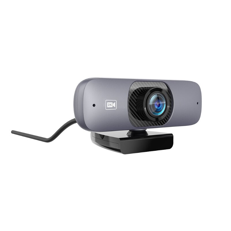 Webcam grand Angle 1080P/2K 90 °, caméra d'ordinateur, Autofocus, avec microphone et protection de confidentialité, pour appels vidéo et enregistrement