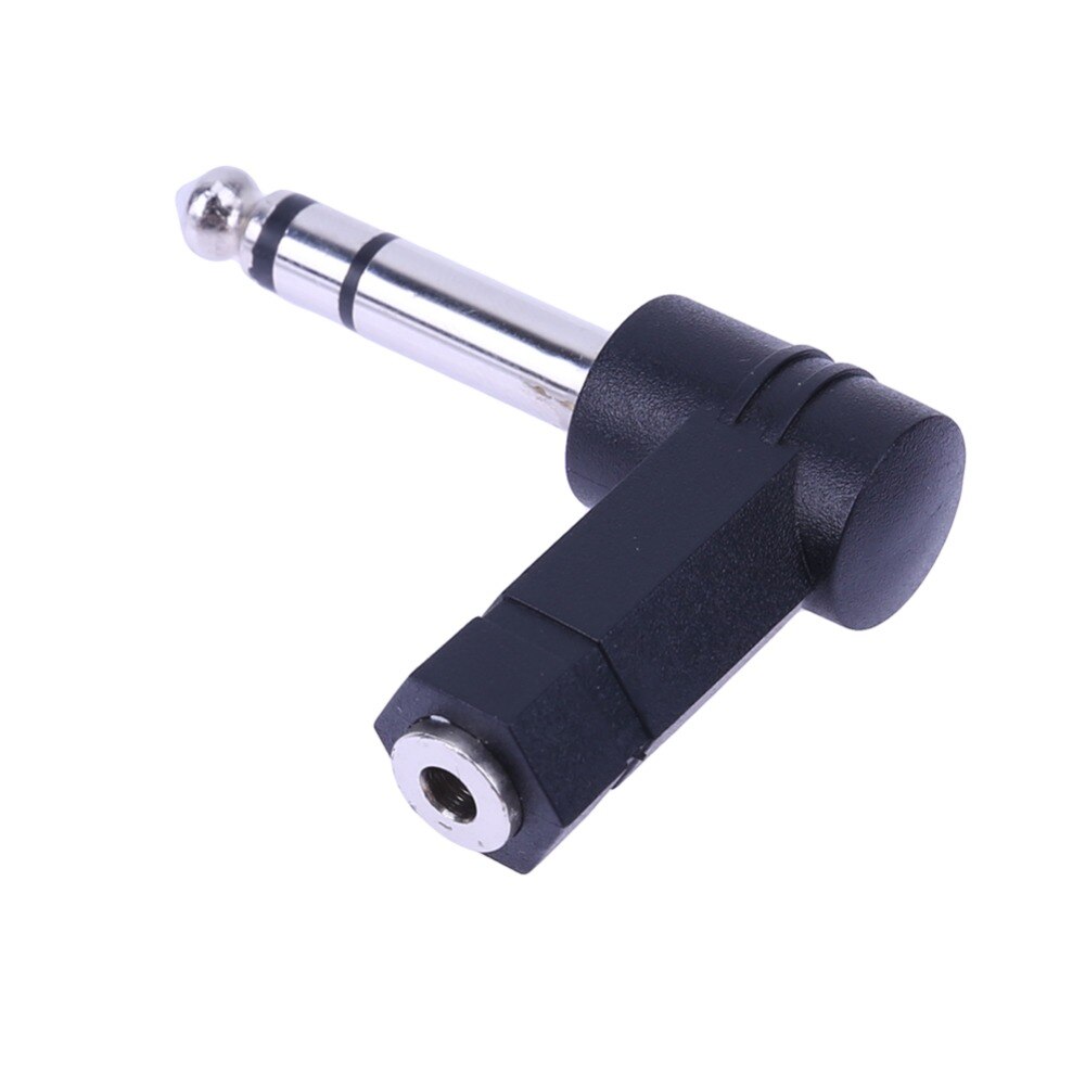 90 stopni 3.5 do 6.35/6.5mm 1/4 "Mono Jack głośnik Stereo Adapter Audio wtyczka 3.5mm TRS złącze konwerter słuchawki AUX kabel