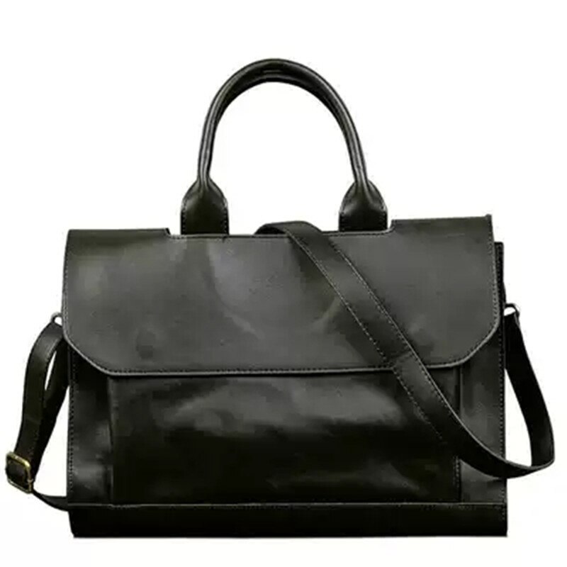 Sac à main pour homme rétro sac à main en cuir de cheval fou sac à main pour ordinateur portable sacs à bandoulière d'affaires besace d'ordinateur portable hommes sacs à bandoulière