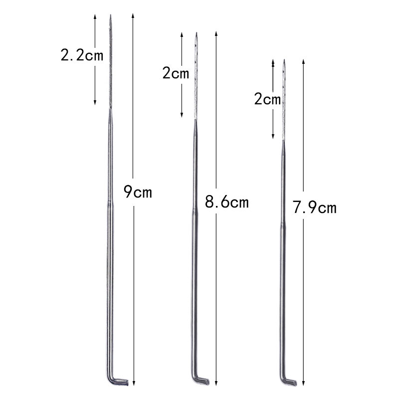 18Pcs 3 Sizes Felting Needles Artesanato Wool Felt Pocked Needles Set DIY Craft Felt Tools with Wood Handle with Bottle