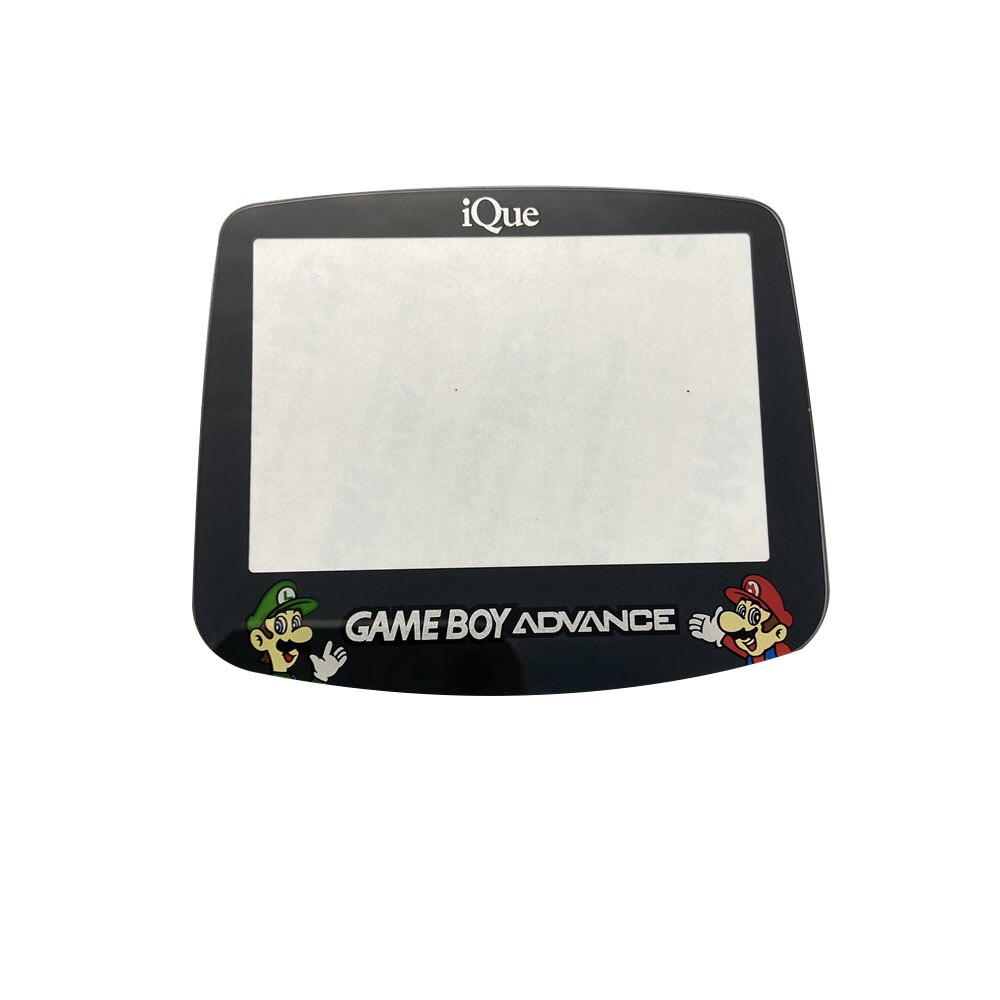 Original Größe Glas objektiv spiegel abdeckung für GAMEBOY ADVANCE GBA Bildschirm Objektiv Protector Abdeckung SFC IQUE/Schwarz Objektiv/klar 16 Farben: IQUE Mario Lens