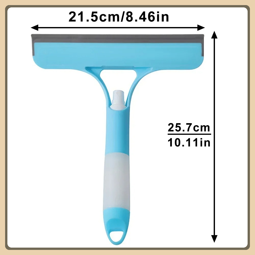 3-in-1 raamreinigingswisser Multifunctionele glazen spiegelwisser met spuitfles Microfiber scrub Huishoudelijke autoreiniger Gereedschap