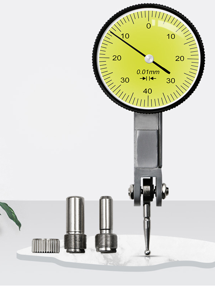 Måleur indikator magnetisk holder måleur magnetisk stativ base mikrometer måleværktøj time type indikator måleværktøj: 0-0.8mm 0.01mm