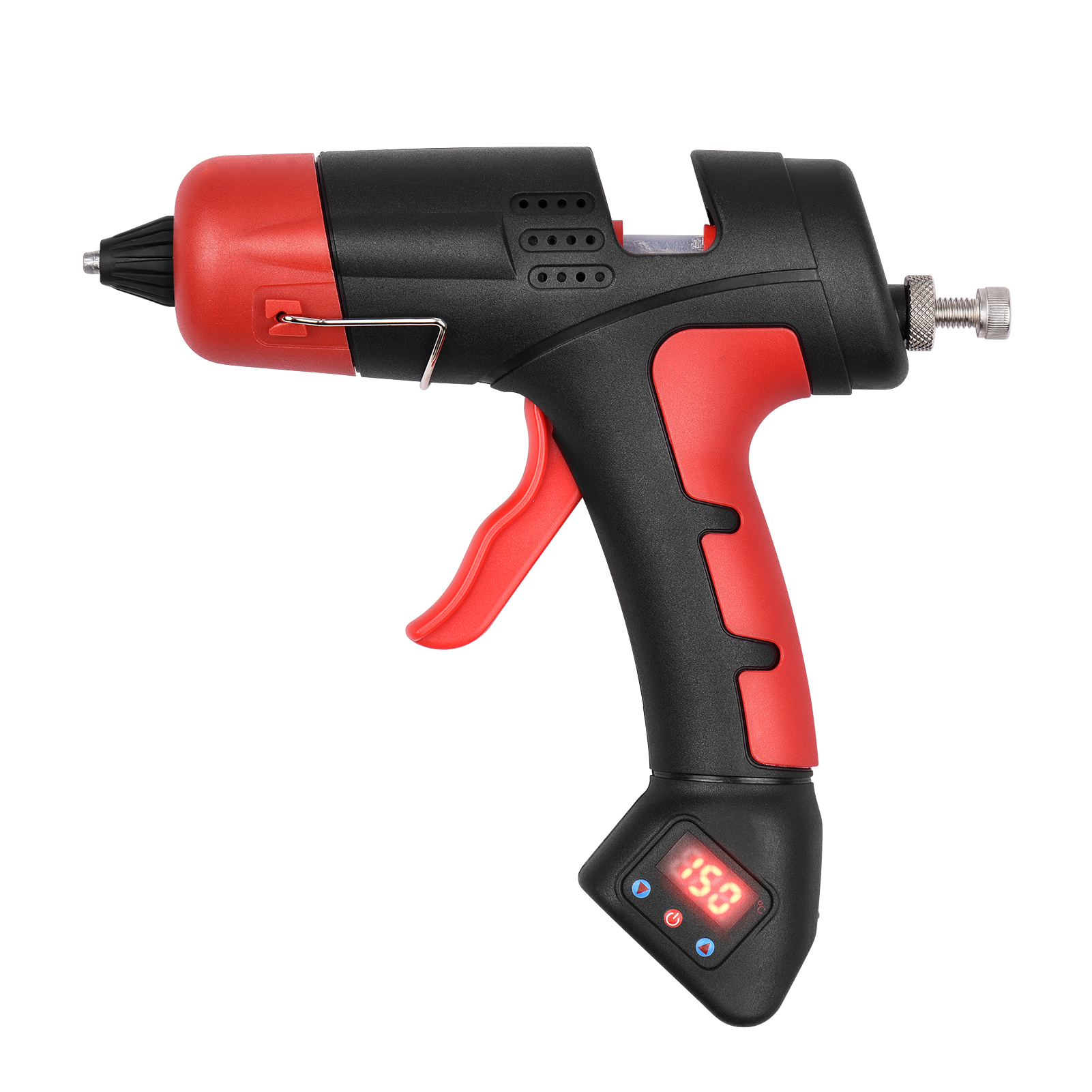 Melt Glue Machine Electronic Digital Display Cordless Li-ion Battery Glue Gun Adjustable DIY and Furniture Repair