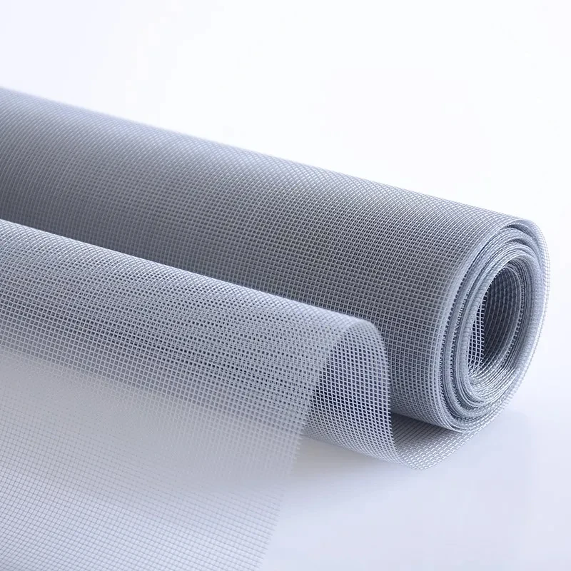 Hjem gør-det-selv myggenet, bruges til at forhindre fluer, myg, katte og hunde i at flyve ud af vinduer. vinduesnet: 3*2.6 / Grå