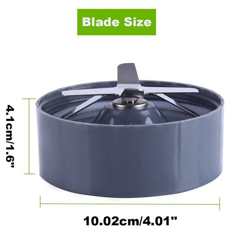 Top Zubehör Kit für Kompatibel für NutriBullet Ersatz Teil, deckel und Klinge und 24 UNZEN Tassen für Nutribullet Pro 600W/900