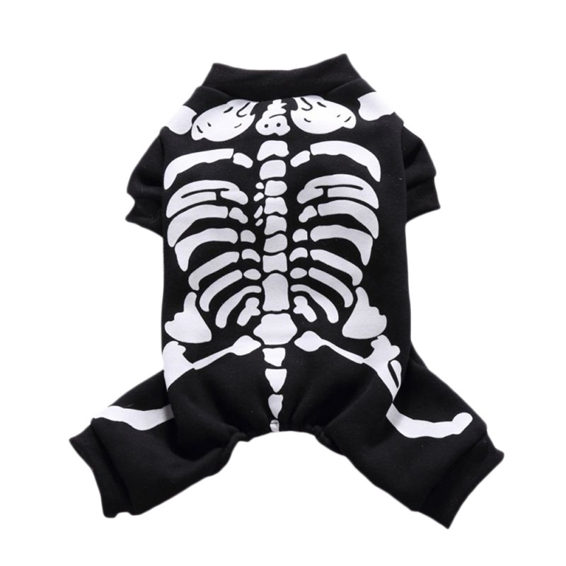 Veste d&#39;halloween pour animal de compagnie, déguisement amusant, squelette de chat, chiot, chaton, chien, Chihuahua: L