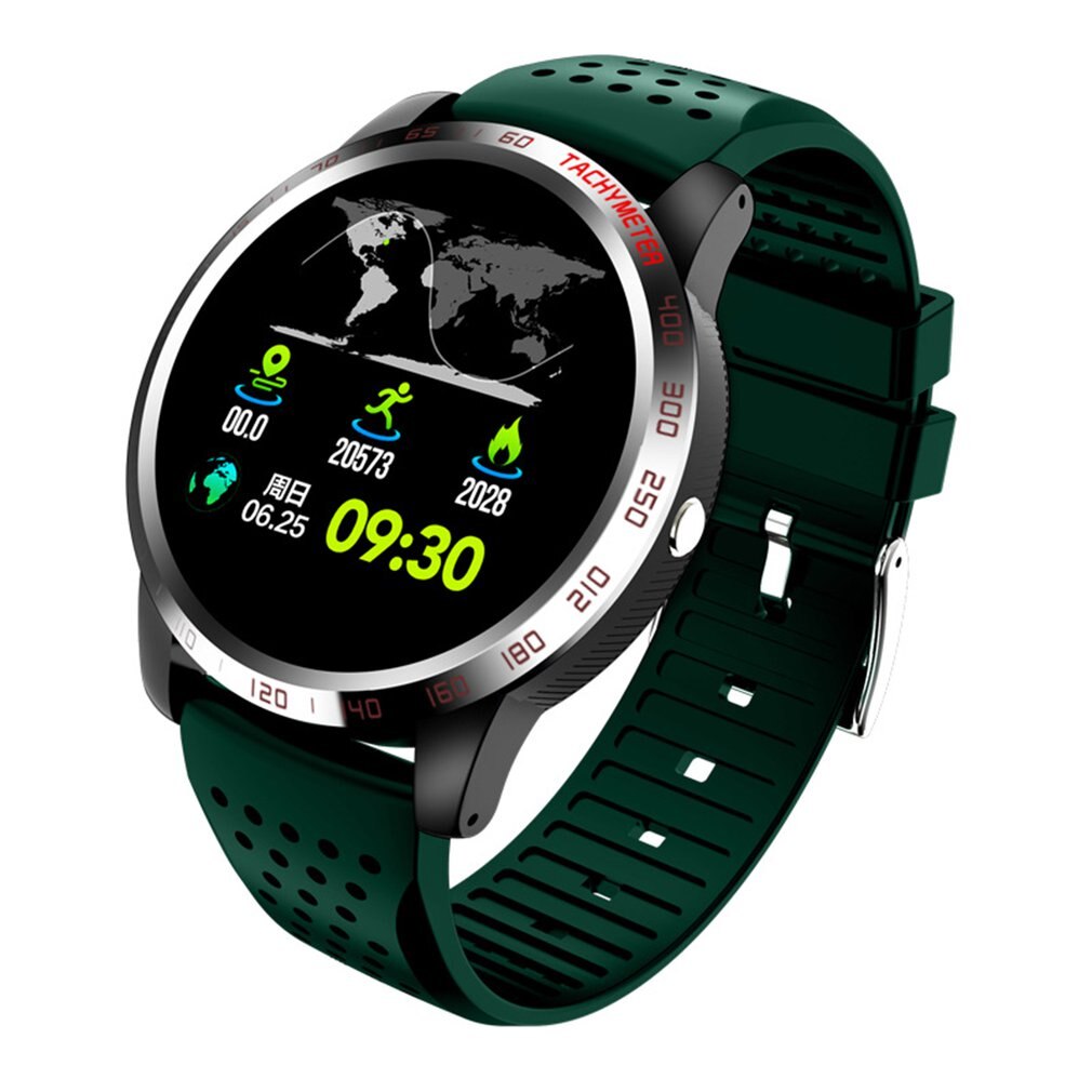 EKG PPG HRV Clever Uhr GPS Bluetooth Fitness Tracker Blutdruck Herz Bewertung Monitor Anruf Erinnerung Nachricht drücken Smartwatch: Grün