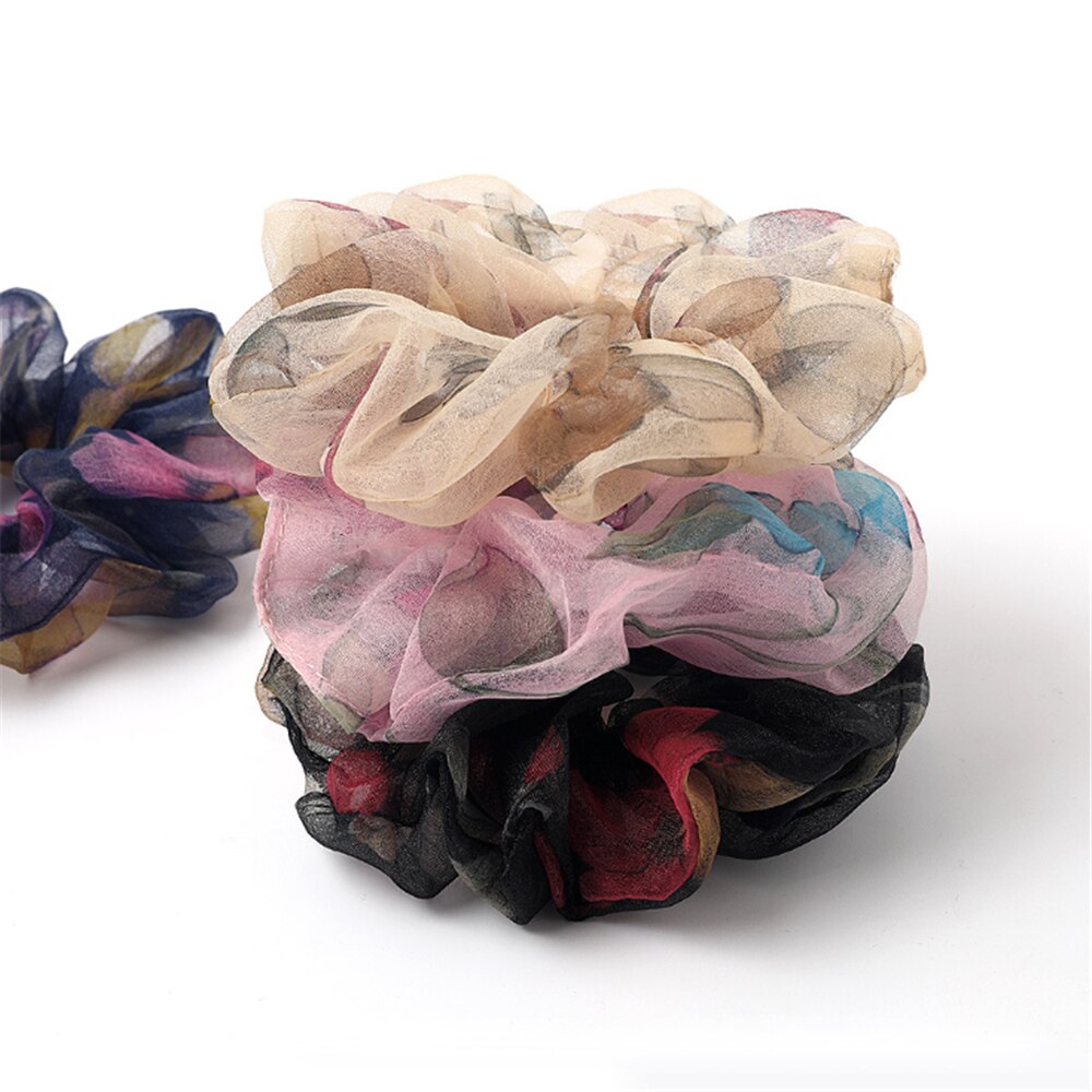 Spitze Gedruckt Haarband Frauen Kopfschmuck Pferdeschwanz Halfter Haar Seile Elastisches Haar Bands Haar Accessoires