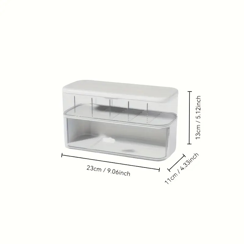 1 large capacity data cable storage box, mobile phone charger sorting box, drawer storage, saving space