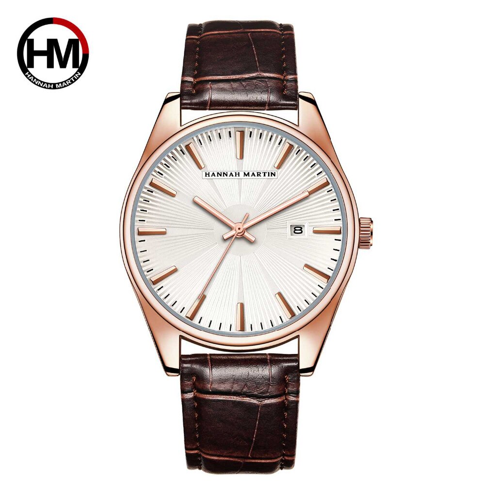 Reloj de pulsera con patrón de Sol de para hombre, cronógrafo con esfera Radial, de cuero, resistente al agua, de lujo, con calendario,