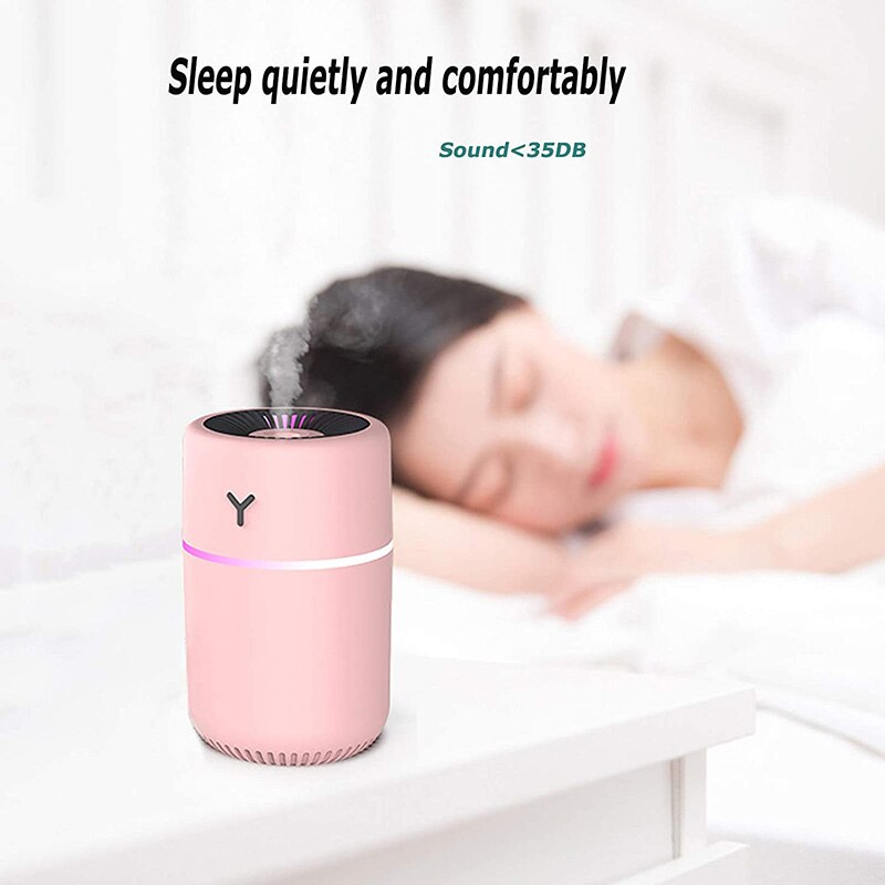 Car Humidifier Diffuser USB Charging for Desktop Office Bedroom Mute Colorful Lamp Humificador Aromaterapia Para Casa