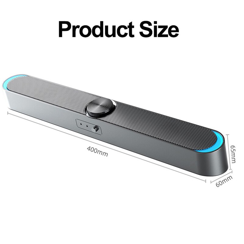 Bluetooth USB Wired Computer Speaker Bar Stereo Subwoofer Bass speaker Surround Sound Box for PC Laptop phone Tablet with Mic