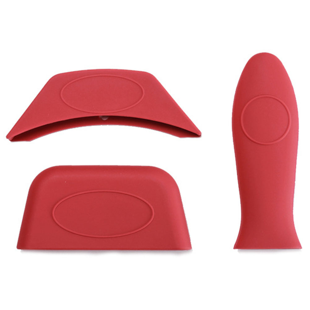 3 Stks/set Kookgerei Cover Non Slip Koekenpan Tool Isolatie Silicone Keuken Soft Handvat Houder Accessoires Beschermen