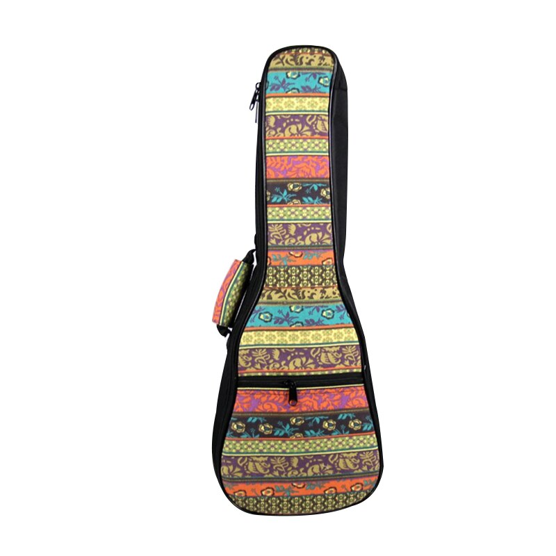 Seriers Van Bohemian Stijl Verstelbare Schouderriem 10Mm Spons Vullen Ukulele Case Bag & Uke Case: 21inch