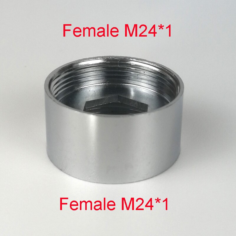Weibliche M24 Durcheinander rohr passend zu Konverter Wasserhahn stecker Adapter M16 M18 M26 Zahnseide Zubehör männlichen gewinde munddusche: F24xF24