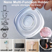 Multifunctionele Nano Magic Sticker Telefoon Houder Herbruikbare Casual Plakken Universele Muursticker Auto Houder Bureau Luie Beugel Stand