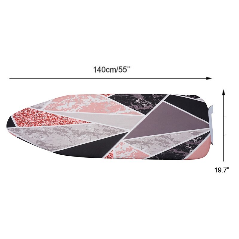 140*50CM Geometric Large Size Ironing Board Cover Marble Pattern Printed Heat Resistance