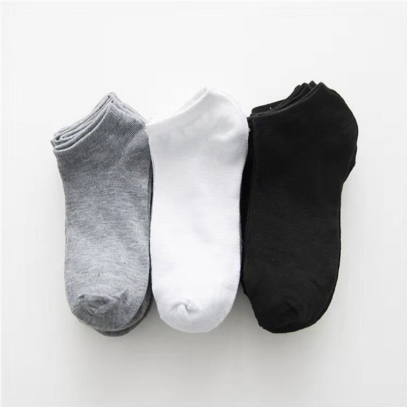 5 Pairs/Lot Men Socks Cotton Large size38-44 Casual Breathable Boat Socks Short Men Socks Summer Male: Tricolor mix