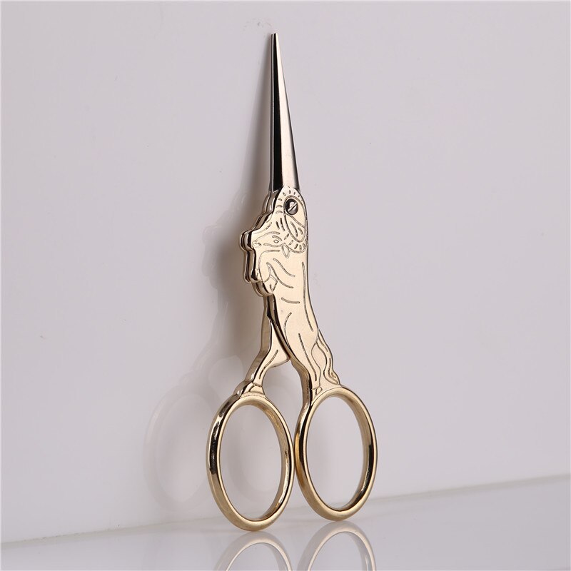 Forbici da cucito per modellismo zodiacale cinese forbici da ricamo Vintage ▾ strumenti per cucire forbici decorativo dorate in acciaio inossidabile: Cattle