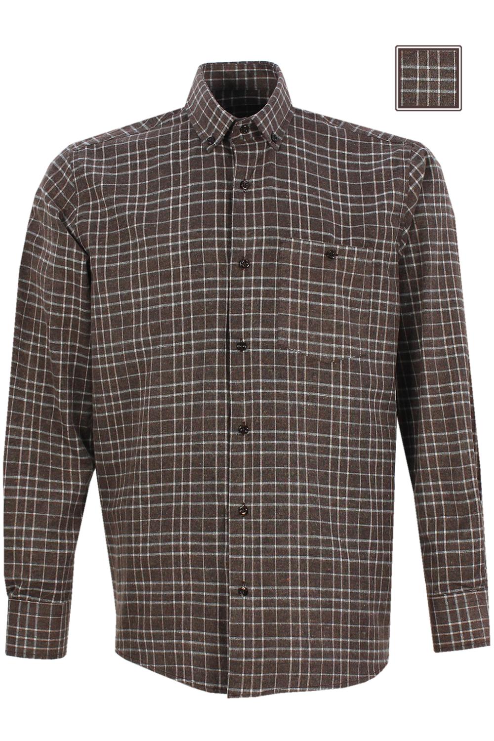 Klassisk ternet ternet bomuldsskjorter til mænd afslappet tyk business skjorte almindelig langærmet knapkrave fra varetta turkey